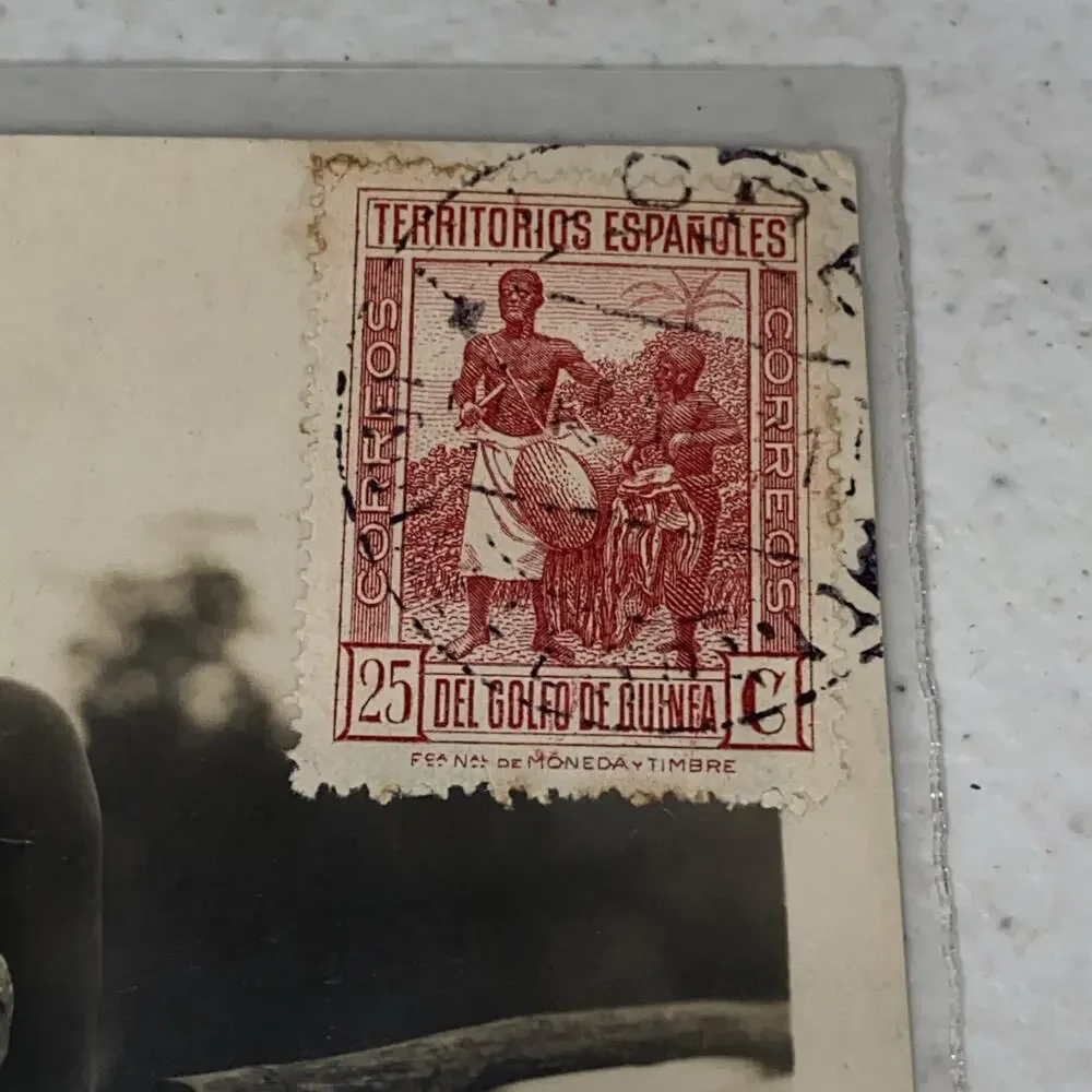 RARE Lot Of 4 Used Postcards Stamped 1920’s 1930’s Congo Djibouti Guinea